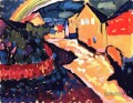 Murnau mit Regenbogen Wassily Kandinsky